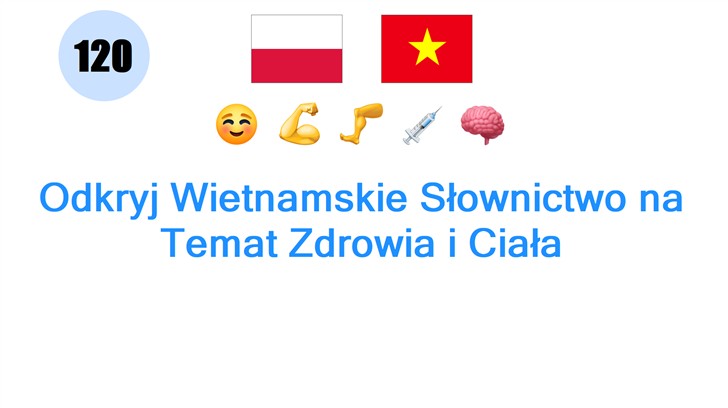 Odkryj Wietnamskie Słownictwo na Temat Zdrowia i Ciała